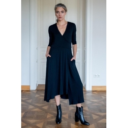 Kleid Mia Black - Viskose EcoVero™