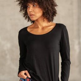 Bluse Papaya Black - Viskose EcoVero™