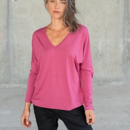 Bluse Saja Longsleeve Indian Rose - Viskose EcoVero™