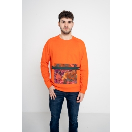 Sweatshirt Asam Unisex Orange Fuego aus Fairtrade-Baumwolle