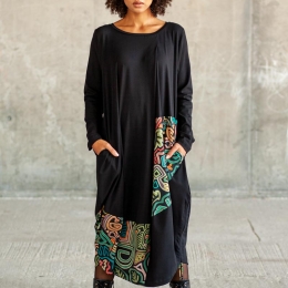 Kleid Tara Black Selva - Bio-Baumwolle