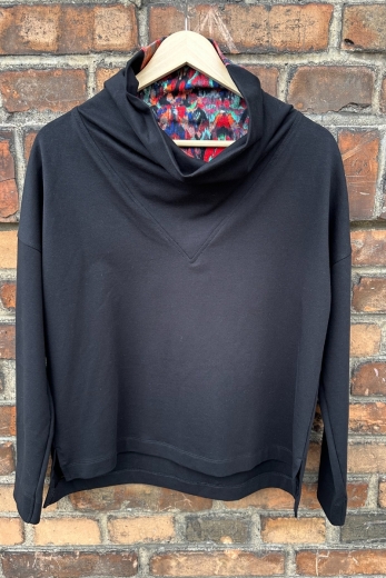 Sweatshirt Wrap Black Bali - S/M