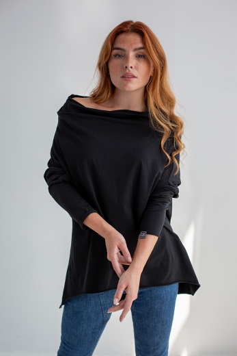 Bluse Minimal Black from Fairtrade Cotton