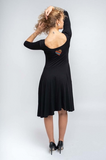 Kleid Swing Black - Viskose EcoVero™