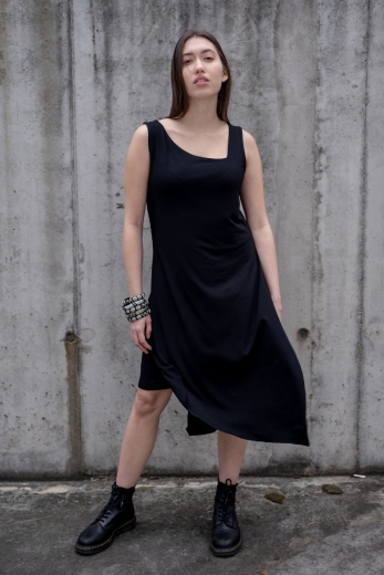 Kleid Portofino Summer Black - Viskose EcoVero™