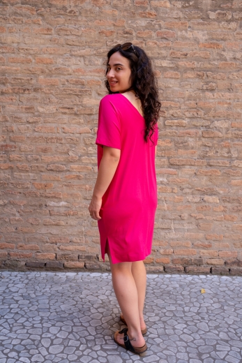 Kleid Saja Reversible Magenta - Viskose EcoVero™