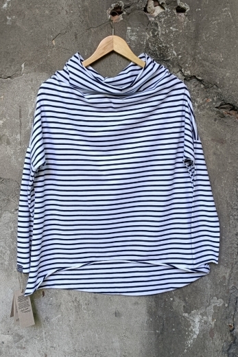 Bluse Minimal Navy Stripes - Onesize