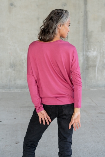 Bluse Saja Longsleeve Indian Rose - Viskose EcoVero™