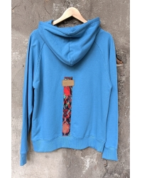 Hoodie Goa Light Blue Bali Fairtrade Cotton - S/M