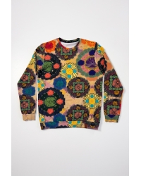 Sweatshirt Naro Men Acid Flowers Organic - L/XL