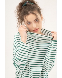 Bluse Minimal Stripes Green from Fairtrade Cotton