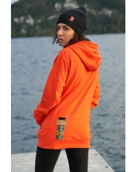 Hoodie Goa Zip Orange Harmony - Fairtrade Cotton