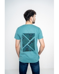 T-shirt Crow Atlantic Green Nefud aus Fairtrade-Baumwolle