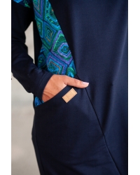 Kleid Onga Hoodie Navy Blue Mundo