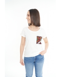 T-shirt Nimba White Pocket aus Fairtrade-Baumwolle