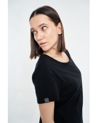 T-Shirt-Kleid Veli Black aus Fairtrade-Baumwolle