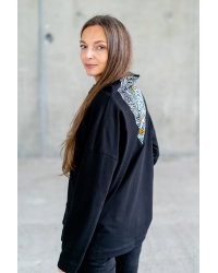 Sweatshirt Wrap Black Seguro - Bio-Baumwolle