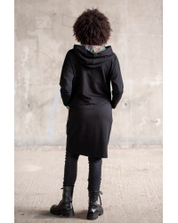 Kleid Onga Hoodie Black Mundo - Bio-Baumwolle