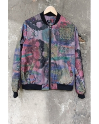 Bomberjacke Oversize Floral Softshell - S/M