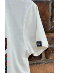T-shirt Crow Cream Nefud Fairtrade Cotton - M/L