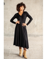 Kleid Lia Black - Viskose EcoVero™