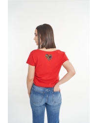 T-shirt Nimba Be My Valentine Red aus Fairtrade-Baumwolle