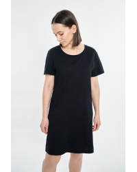 T-Shirt-Kleid Veli Black aus Fairtrade-Baumwolle