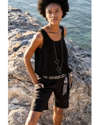 Shorts Sal Black Mopti - Leinen