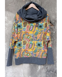 Sweatshirt Poko Maze Mustard - L/XL