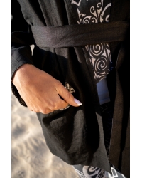 Kimono Omura Black Mopti - Leinen