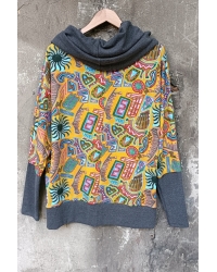 Sweatshirt Poko Maze Mustard - L/XL