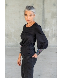 Bluse Guna Black Yala Mini - Viskose EcoVero™