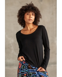 Bluse Papaya Black - Viskose EcoVero™