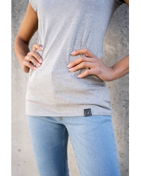 T-shirt Devi Fit Grey Be My Valentine - Fairtrade Cotton