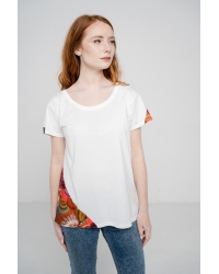 T-shirt Nimba White Fuego aus Fairtrade-Baumwolle