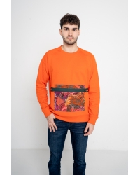 Sweatshirt Asam Unisex Orange Fuego aus Fairtrade-Baumwolle