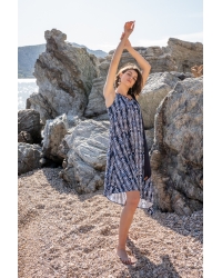 Kleid Summertime Navy Breeze - Viskose EcoVero™