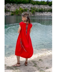 Kleid Ankara Red Manta