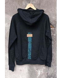 Hoodie Goa Black Green Nefud - S/M