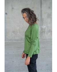 Bluse Saja Longsleeve Basil - Viskose EcoVero™