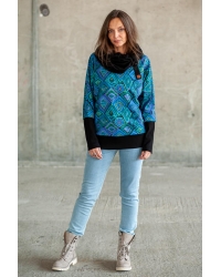 Sweatshirt Poko Blue Mundo - Bio-Baumwolle